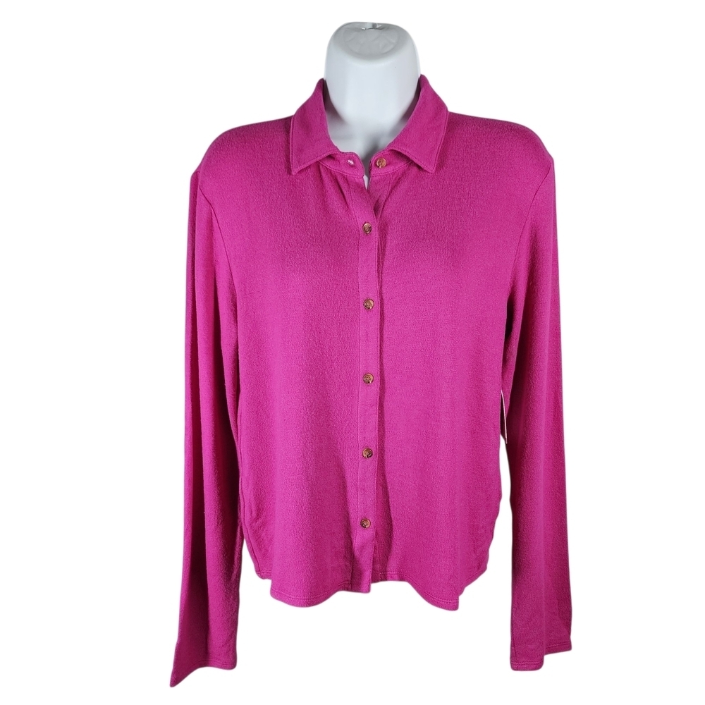 OPEN EDIT BUTTON FRONT SWEATER